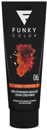 FUNKY COLOR LIGHT COPPER 06, Semipermanent Haarfärbung, Semipermanent Hair color. (28 Farben)