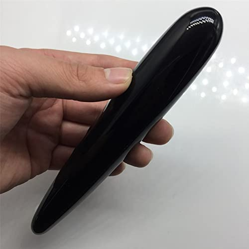 Varitas Yoni De Cuarzo Obsidiana Natural De Calidad De 18CM, Artesanías De Piedras Preciosas, Varita De Placer, Masaje De Manos Corporales, Adorno De Piedra Mágica De Madera, Regalos,obsidiana De 18cm