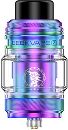 Z Fli Tank | Original GeekVape Z Fli Tank 5.5ml Electronic Cigarette Atomizer Top Airflow Leakproof Fit Z Coil Zeus Dual Glass Vaporizer (No Liquid NO Nicotine) (Z Fli Tank Rainbow)