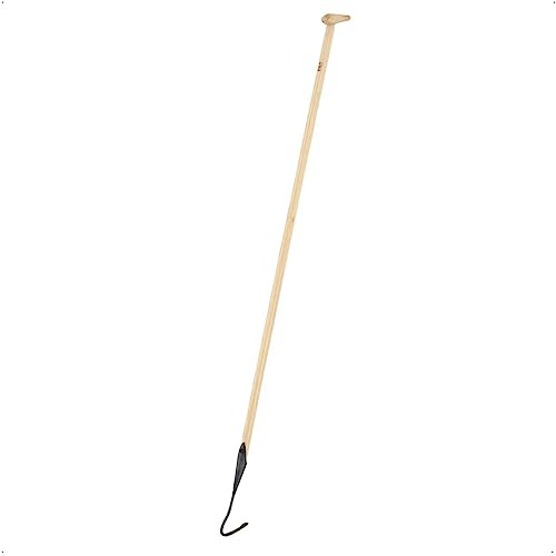 D&O Sauzahn aus geschmiedetem Borstahl mit 140 cm Holzstiel (Esche), Gesamtlänge: 158 cm, Arbeitsbreite: 2,5 cm, ideal zur Bodenkultivierung im Garten