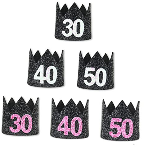 Toyvian Dekorationen Zum 30. Geburtstag Hüte Zum 30. Geburtstag Stirnband Zum 30. Geburtstag Zum 30. Geburtstag Hut Zum Dreißigsten Geburtstag Erwachsener Dekorativer Hut