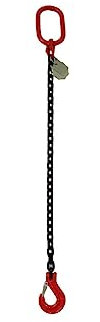Joma-Tech 1-Strang Anschlagkette 3m GK8 10mm schwarz mit Sicherheitshaken verkürzbar