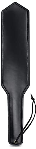 PASTOS Faux Leather Short Paddle Riding Whip Flogger 12 Durable Equestrian Paddle Riding Crop Paddle Equestrian Whip Costume Accessory