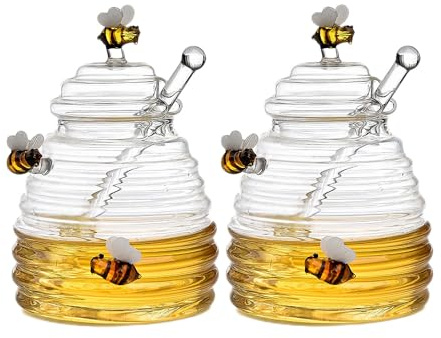 Xujuika Contenitore per in Vetro, Vaso per Trasparente E Trasparente con Coperchio, Barattolo per La Conservazione del Vaso di con Bastoncino per per Cucina Domestica
