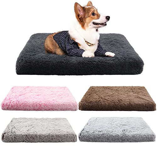 ISCBAFYX Plüsch Beruhigendes Katzenbett - Kuschelkissen für Wohnungskatzen und kleine bis große Hunde - Waschbare, angstlösende Matte für Komfort und Entspannung