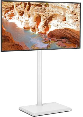 TVON TV Ständer TV Bodenständer für 32-60 Zoll Fernseher Standfuß Fernsehstand höhenverstellbar schwenkbar Max. VESA 400x400 mm bis 40 kg