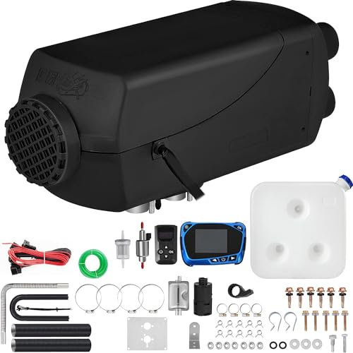 QWBDNMQP 8 kW Dieselheizung, 24 V Diesel-Standheizung mit LCD-Bedienfeld und Fernbedienung, Diesel-Nachtheizung für Camping-Trucks (8 kW, 12 V)