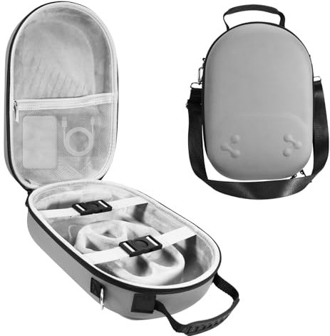 Funda de Transporte rígida para Las Gafas de Realidad Virtual Quest 3S, Funda de Viaje de Gran Capacidad Las Gafas de Realidad Virtual para Meta Quest 3S y Otros Accesorios (Gris)
