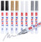 Sxutop 8 Pièces Marqueur Peinture Pneu Marqueur Pneu Voiture Feutre Blanc Indélébile Marqueur de Pneu Permanent Stylos Pneus pour Auto et Moto Pneus Bois Pierres, Pointe Épaisse (4 Couleurs)