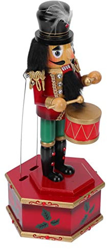 PRETYZOOM Boîte à Musique Bois Casse-Noisette Décoratif de Noël Instrument Musical Amusant pour Cadeaux Intérieur