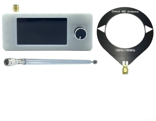 SI4732 Ricevitore Portatile, Bianco Formato Tascabile SI4732 Radio, Schermo a Colori IPS Radio Digitale, Con Antenna Set Tre Pezzi, Lunga Durata della Batteria (A)