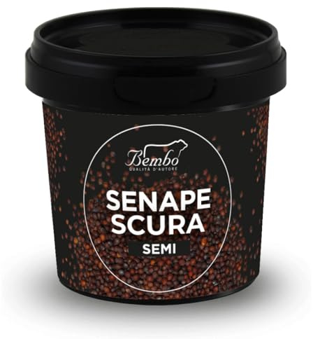 Semi di: Senape Scura 90 g – Spezia Aromatica per Carne, Verdure e Salse – Gusto Intenso e Benefici Naturali.
