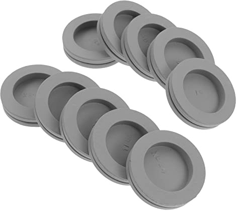 VILLCASE 10 Tapones De Goma Para Aire Acondicionado Kit De Reparación De Aire Acondicionado Tapones De Polietileno Para Agujeros Redondos De Desagüe De Condensación