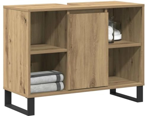 vidaXL Badezimmerschrank Artisan-Eiche 80 x 33 x 60 cm Holzwerkstoff