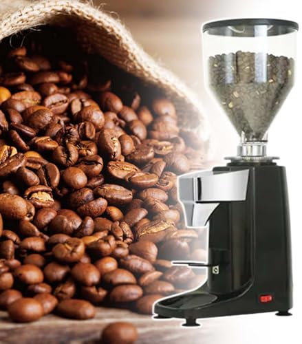 HCAUYNN Moulin à Café Automatique Domestique, avec TréMie De 1,5 L, Moulin à Café éLectrique Professionnel, 19 RéGlages,Black