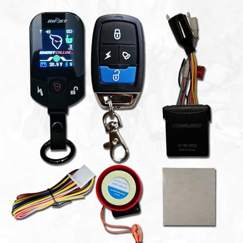 Tasslock Ghost Military Grade Motorcycle Security, Anti Clone, Remote start, Lock, Immobilizer, alarm, LCD Display, PKE, Automatic Lock & Unlock. Theft Protection