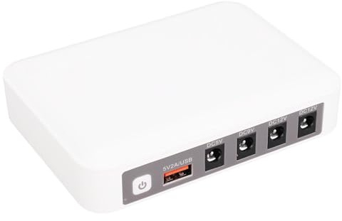 Walfront Mini UPS 6600mAh Fuente de Alimentación Ininterrumpida Batería de Respaldo para Router Módem Cámara de Seguridad Smartphone Salida DC y USB 5V/2A(Enchufe de la UE)