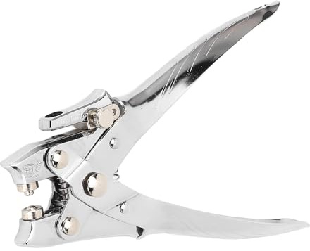 KUIDAMOS Perforateur à œillets, Pince à œillets Manuelle pour Papier A4, capacité de 30 Feuilles, Outil de Poinçonnage Portatif en Métal Antirouille pour Bureau, école, Usage Domestique