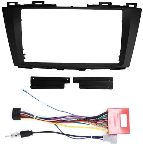 Car Radio Fascia For MAZDA 5 For Premacy Auto Stereo Multimedia Player Dashboard Panel Frame Kit Fitting Adapter Car Stereo Facia(Frame and cable)