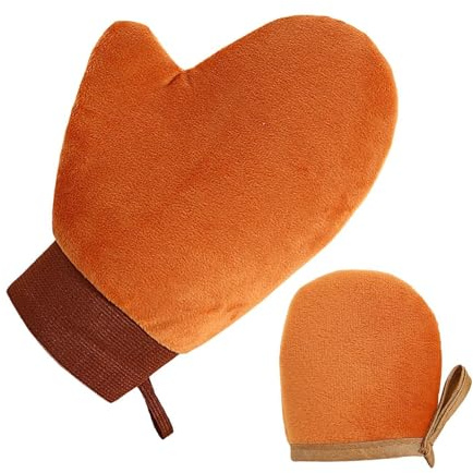 Guante De Bronceado Portátil Reutilizable Con Superficie Afelpada Y Lavable | Aplicador De Bronceado Para Mujeres Hombres Espalda Cuerpo Brazos Piernas Playa Vacaciones