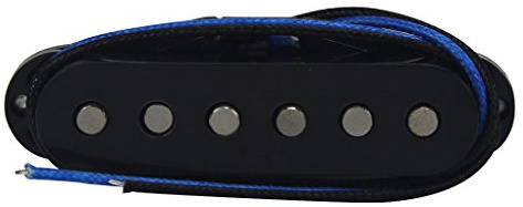 FLEOR Single-Coil-Tonabnehmer Alnik 5 ST -Tonabnehmer Mittelgitarren versetzt für ST SQ E-Gitarre, schwarz