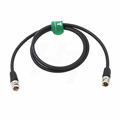 HangTon HT 12G 4K original SDI câble vidéo coaxial BNC à BNC canare LV - 61s 75 ohms pour moniteur d'appareil photo Flex Shield 10m noir