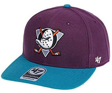 47 47brand Anaheim Ducks 2-ton kaptenkeps NHL keps keps, Lila, one size