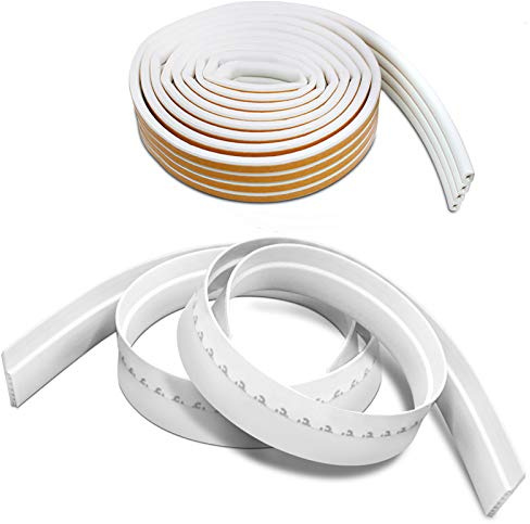 SourceTon Draft Stopper und Window Sealing Strip, Draft Blocker für Under The Door, 3,9 cm B x 99,1 cm L und 33 Fuß Wetterschutz mit Selbstklebendem Material