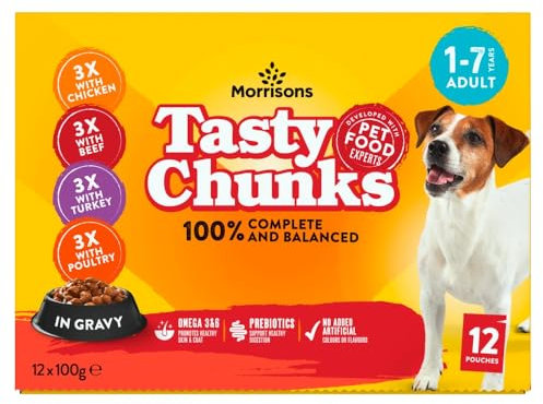 Morrisons Dog Food In Gravy, 12 x 100g