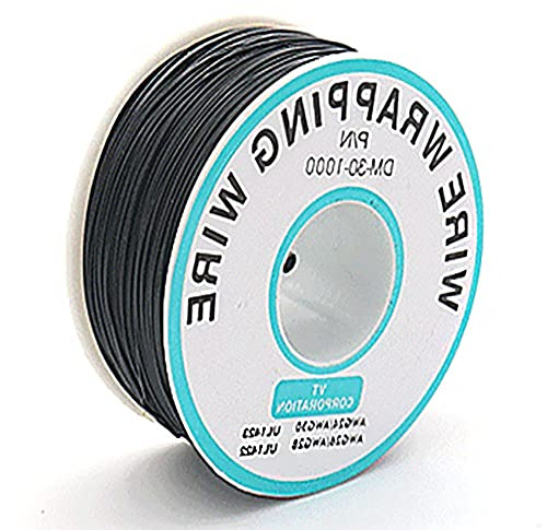 Kabellehre, 30 AWG, 0,25 mm, solider Draht, farbig, für elektrische Leitungen, Elektronik-Set, verseilter verzinnter Kupferdraht, flexibel und weich
