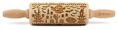 Folkrol 3D-Motiv-Teigrolle 23 cm Spooky Halloween
