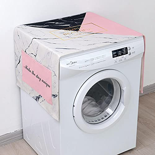 Abdeckung Waschmaschine Decken Waschmaschinen Abdeckungen Waschmaschinenbezug WaschmaschinenüBerzug Auflage Mit Aufbewahrungstasche Rosa Dreieck 55 X 140cm