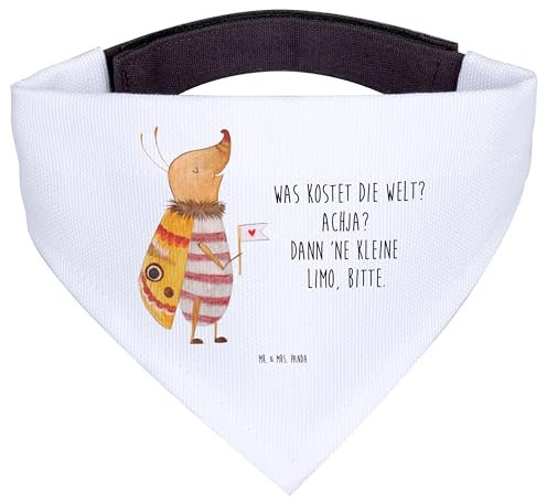Mr. & Mrs. Panda Hund Halstuch Nachtfalter Fähnchen - Geschenk, Süß, Hunde-Halstuch, Für Hunde, Niedlich, Tuch, Spruch Lustig, Lustige Sprüche, Käfer, Witzig