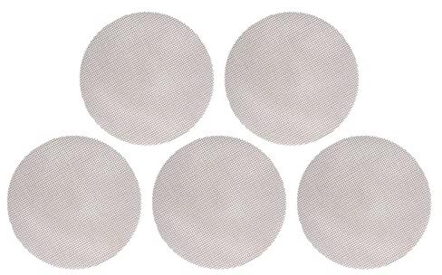 Boxwizard 5 Stück Hochtemperaturbeständige Runde Grillmatte, Grill-Runde Matte, Wiederverwendbar, Antihaftbeschichtet, Grillgitter, Pizza-Matte, 36 cm Durchmesser