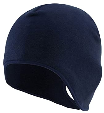 Winter Thermal Skull Cap Cycling Running Beanie Hats Cover Ears Motorcycle Helmet Liner Cycle Cap Under Helmets Windproof Cycling Hat Cover for Outdoor Sports Riding Skiing Running New #2_Navy