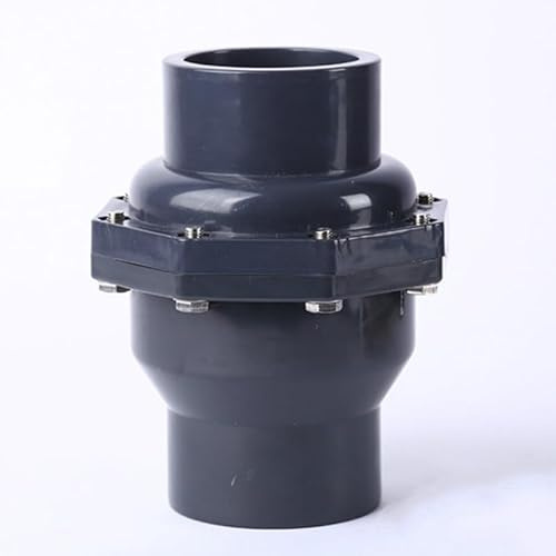 50mm PVC-U Rückschlagklappe, lösungsmittelgeschweißte Rohrverschraubung, Rückschlagklappe für Sumpfpumpen-Abwasserfilter, Koi-Teiche, für horizontalen oder vertikalen Einsatz