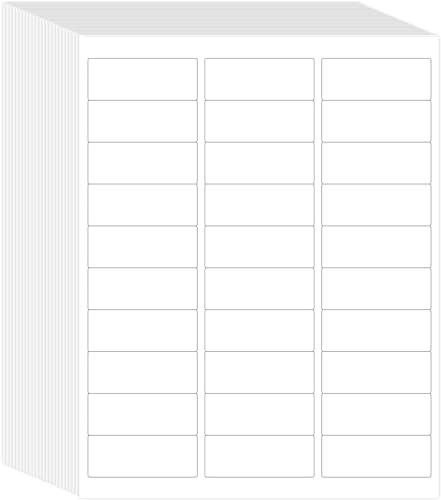 L LIKED Printable Address Labels, 1 x 2-5/8, 1,500 Labels, 30 per Sheet, Mailing Labels for Envelopes (50 Sheets)