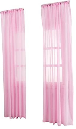 PRETYZOOM Vorhänge Rosa Sommervorhänge Jalousien Fenster Traumfänger Schattenvorhänge Weiße Gardinen Schaufenstervorhänge Duschvorhang Aus Leinen Rosa Gardinen Weißer Vorhang Haushalt Voile