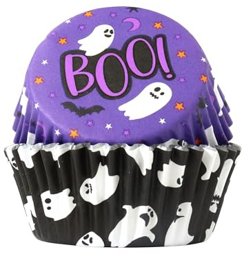 PME Halloween Folienbeschichtete Cupcake-Förmchen - Spukende Geister (60 Stück)