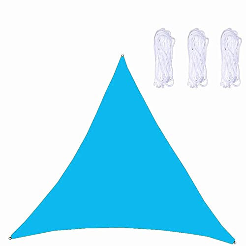Vela ombreggiante Triangolare 4x4x4 m Impermeabile,Tenda da Sole da Giardino,tettoia Rettangolare Esterna Impermeabile con Un Set Completo di Kit di Fissaggio con Corde,per Prato Esterno da Giardino