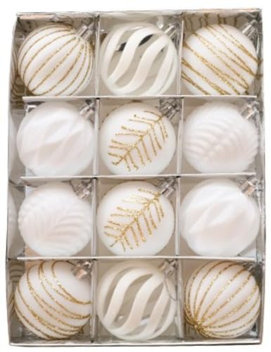 Set mit 12 flauschigen Kugeln, in rotem und goldenem Vintage-Samt, bordeauxfarbene flauschige Weihnachtsbaumdekoration, große dekorative unzerbrechliche Hängekugeln für Weihnachtsgirlanden