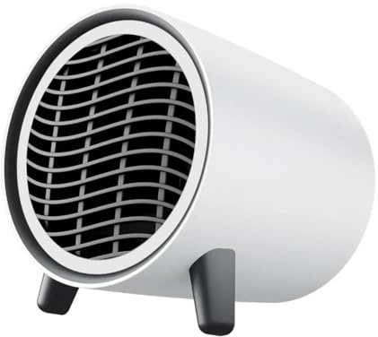 Breeshy Scaldabagno Elettrico Riscaldatore Portatile Riscaldatori da Tavolo per Ufficio Riscaldatore Portatile Piccolo Mini Riscaldatori 400W Spina EU