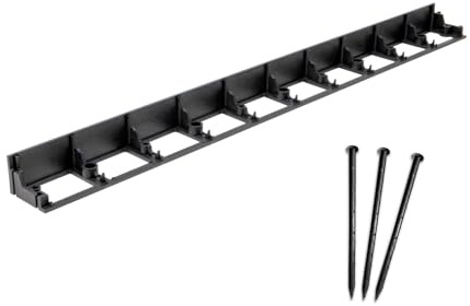 bepco Rasenkante - Pflasterkante 10er Set (LxH: 100 x 5,8cm) - Flexible & Robustes Gartenabgrenzung für Rasen, Beet und Pflaster, mit 30 Kunststoff-Erdanker