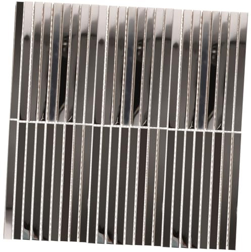 Housoutil Azulejos Largos De Espejo Plateado Azulejos Para Decoración De Fondo De Pared De Espejo Hogar