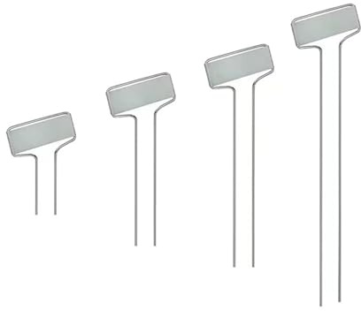 Pflanzenschilder 10 STÜCKE Metall Pflanzenetiketten Wasserdichte Sämling Tags Aluminium Baum Tags Stake for Garten Liefert Pflanzen Werkzeuge(10pcs 10inch silver)