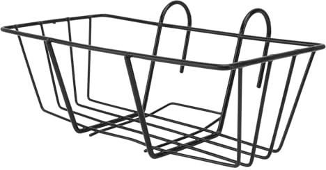 Generico Supporto per Fioriera da Ringhiera in Ferro Antiruggine, Portavaso da Appendere per Balcone Robusto, Scaffale per Bonsai e Piante da Esterno Resistente e Decorativo
