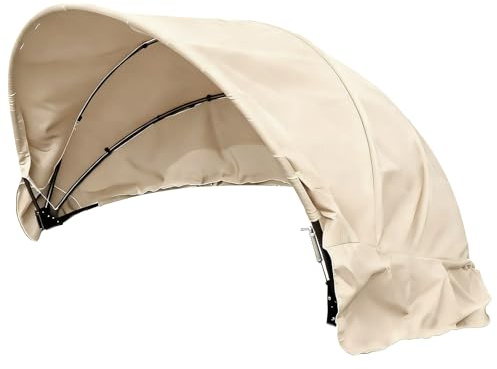 DSWCKNVK Sonneninsel Ersatzdach Wasserdicht,Sonneninsel Dachbezug Anti-UV,Dauerhaft Liegeinsel Ersatzdach Reißfest,Liegeinsel Dachbezug Staubdicht Polyestertuch (Beige, 167.64cm)