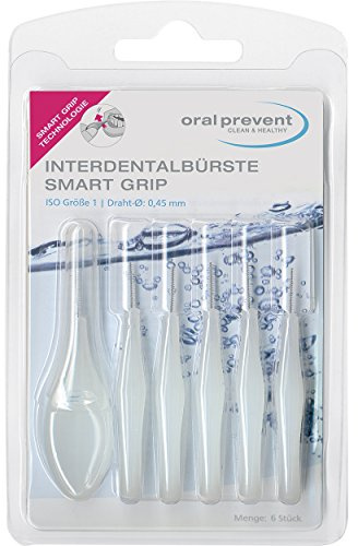 Oral Prevent Interdentalbürsten Smart Grip 0.45 mm weiß, 2er Pack(2 x 6 Stück)