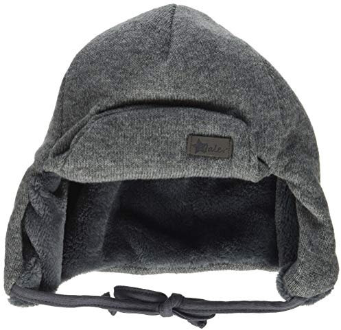 Sterntaler Fliegermütze für Jungen mit Bindebändern , Grau (Eisengrau 577) , 47