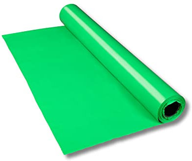 Dekofolie 2,3 x 50 m = 115 m² - Dekorierung/Tischdecke/Verpackungsfolie - abwaschbar (Grün)
